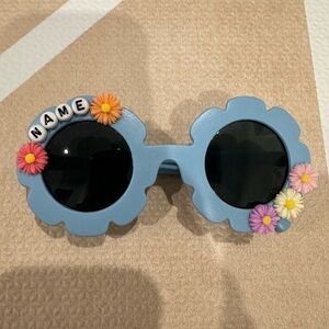 Custom Kids Round Flower Sunglasses